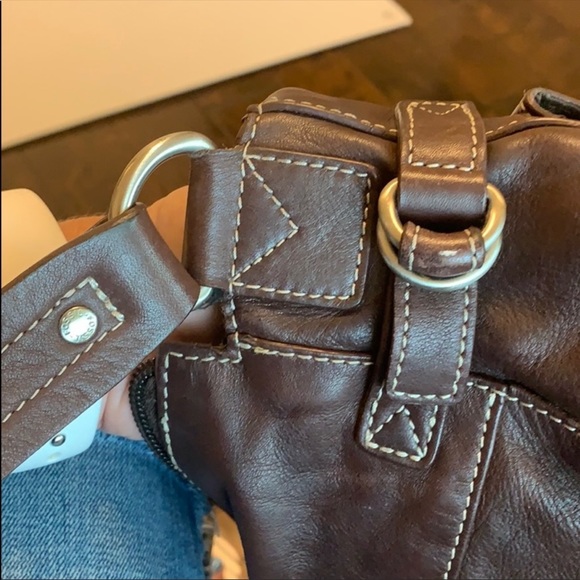 🔴SOLD🔴 Fossil Vintage Dark Brown Leather Bag - Picture 6 of 9